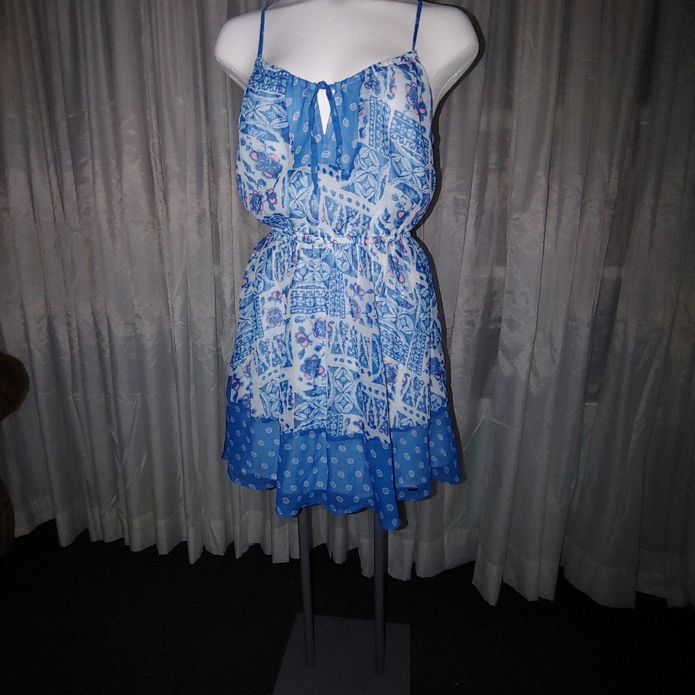 Blue floral summer dress - Picture 6 of 11